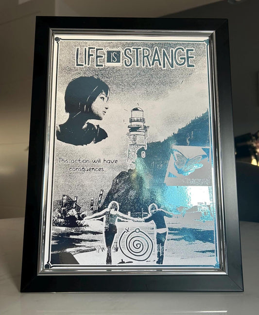 Life is Strange - Foil print, Video game Wall Decor, Unique Gaming Gift, Real Foil Art, Max and Chloe