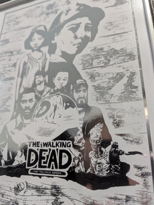 Telltale the walking Dead game - Clem and Lee - Foil Print - Video game Wall Decor - Unique Gift