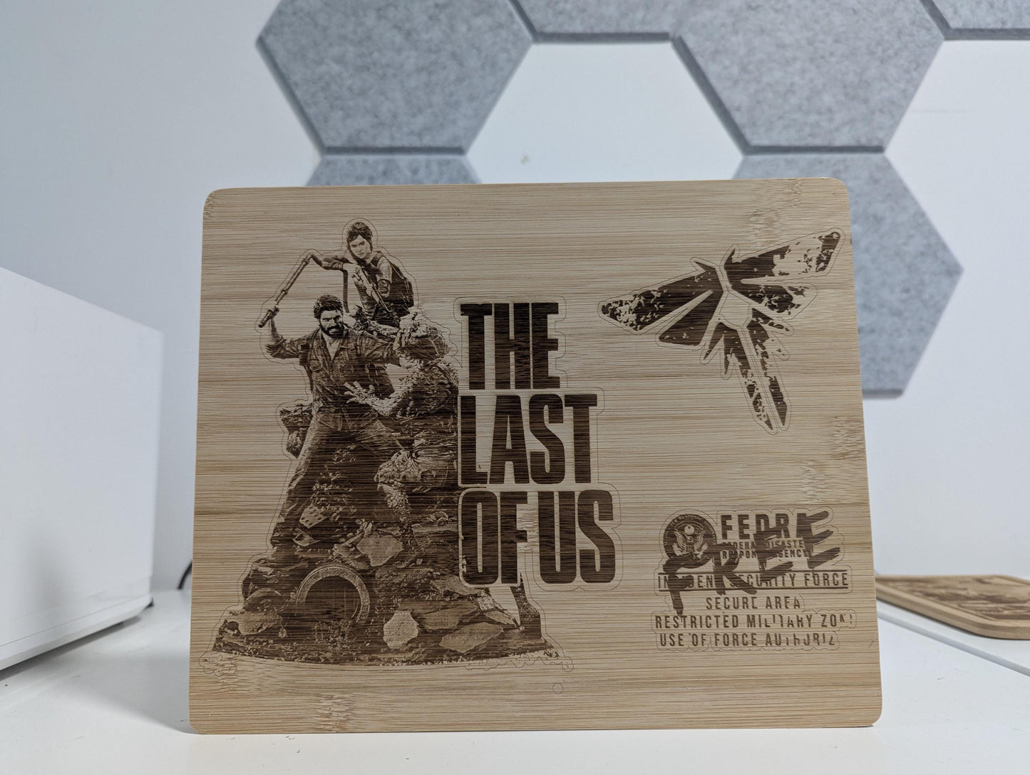 The Last Of Us - Wooden laser engraved sign - unique gift - custom design