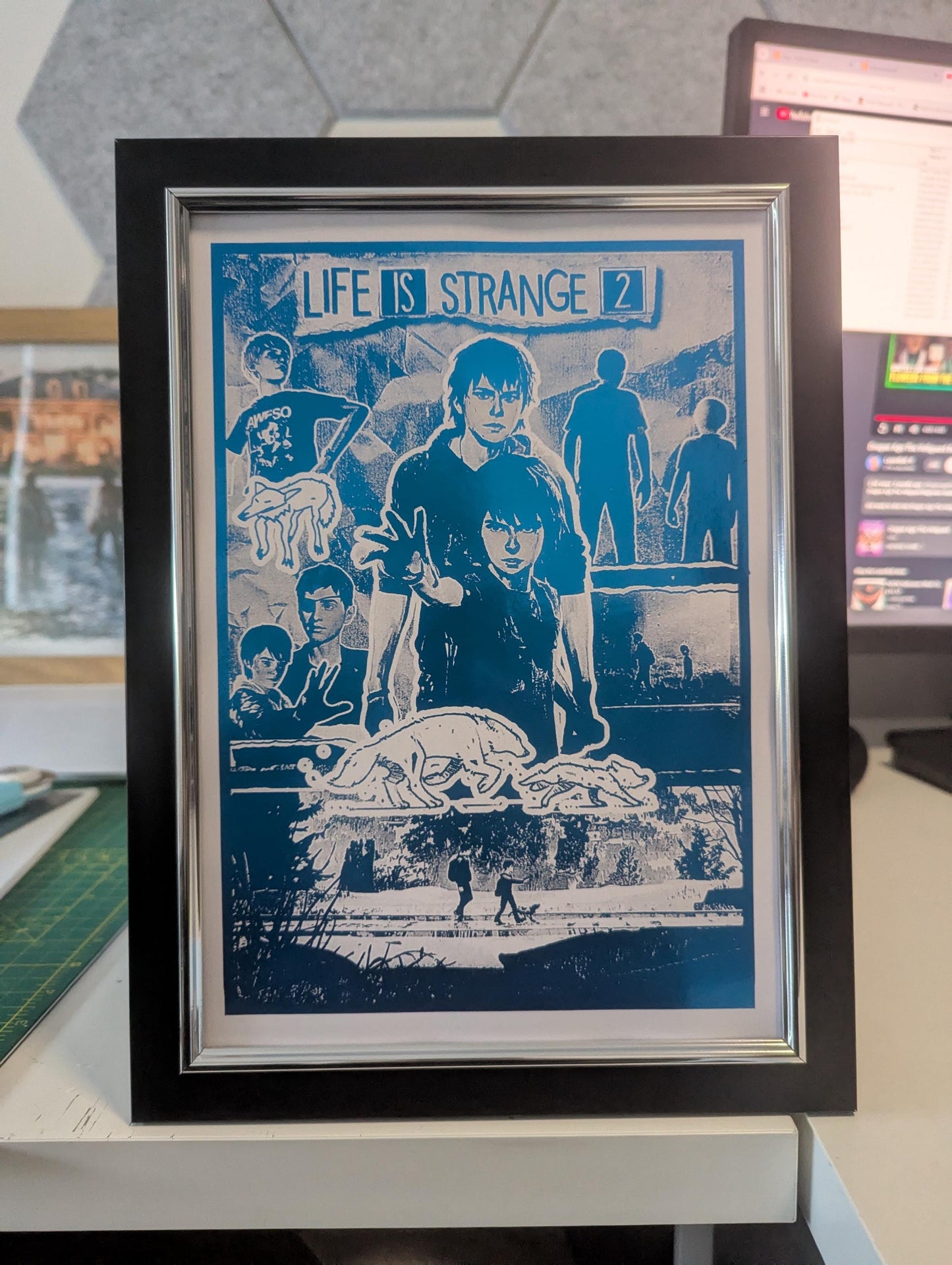 Life is Strange 2 - Foil print, Video game Wall Decor, Unique Gaming Gift, Real Foil Art, Sean and Daniel