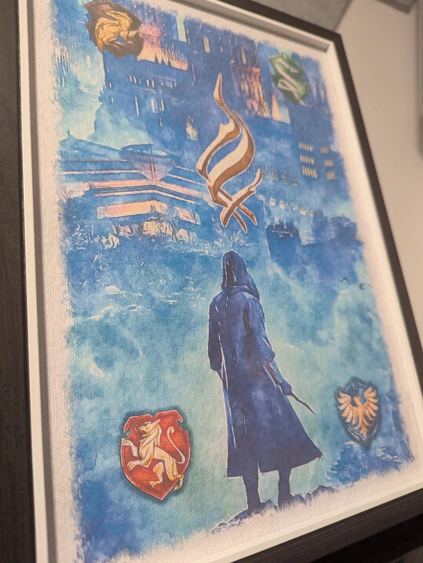 Hogwarts Legacy - Art Print in Watercolour Style - Unique Gift - Printed on premium hammered card