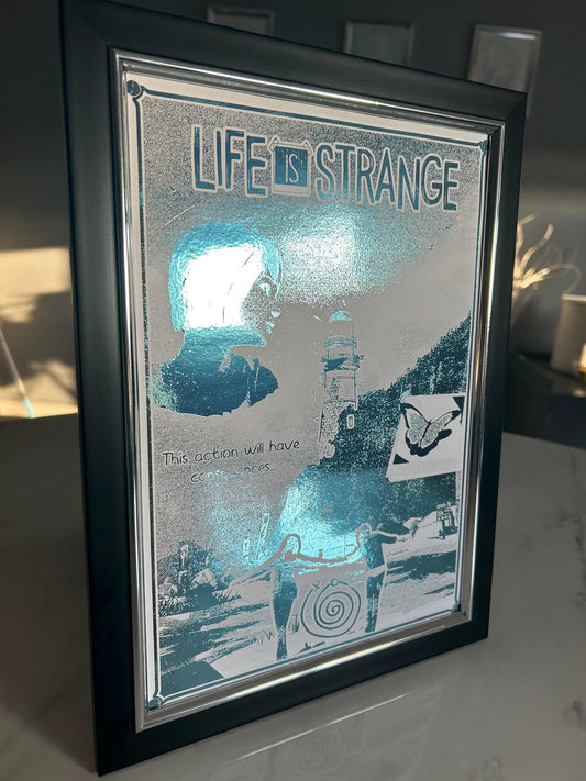 Life is Strange - Foil print, Video game Wall Decor, Unique Gaming Gift, Real Foil Art, Max and Chloe