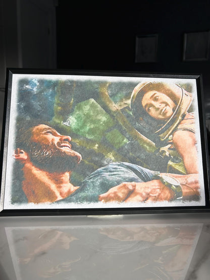 Ellie & Joel - The Last of Us - Watercolour Print