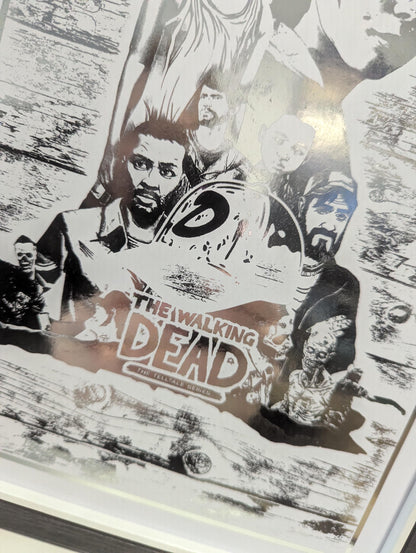 Telltale the walking Dead game - Clem and Lee - Foil Print - Video game Wall Decor - Unique Gift