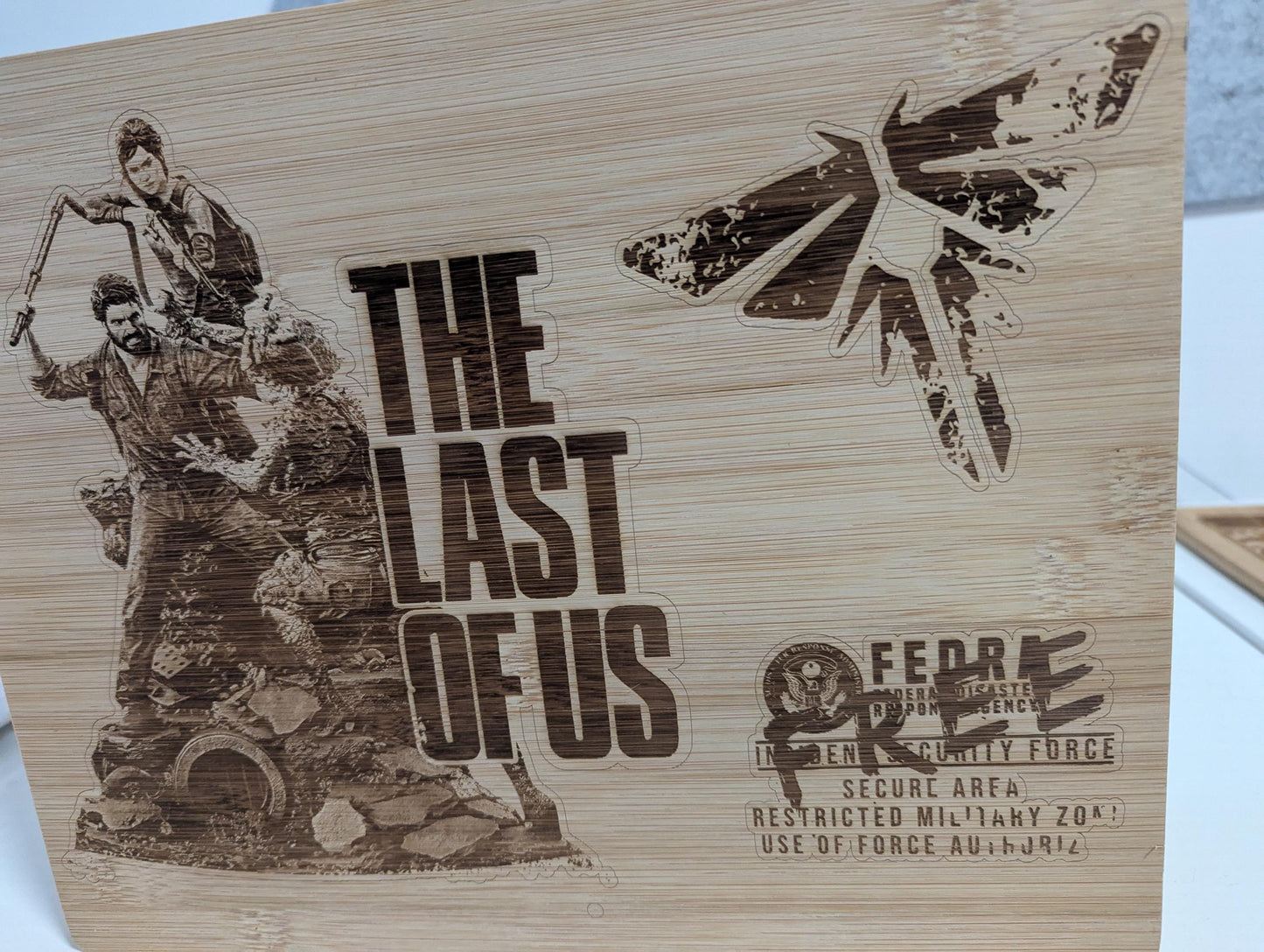 The Last Of Us - Wooden laser engraved sign - unique gift - custom design