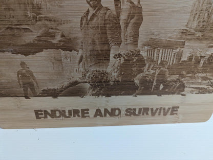 The Last Of Us - Wooden laser engraved sign - unique gift - custom design