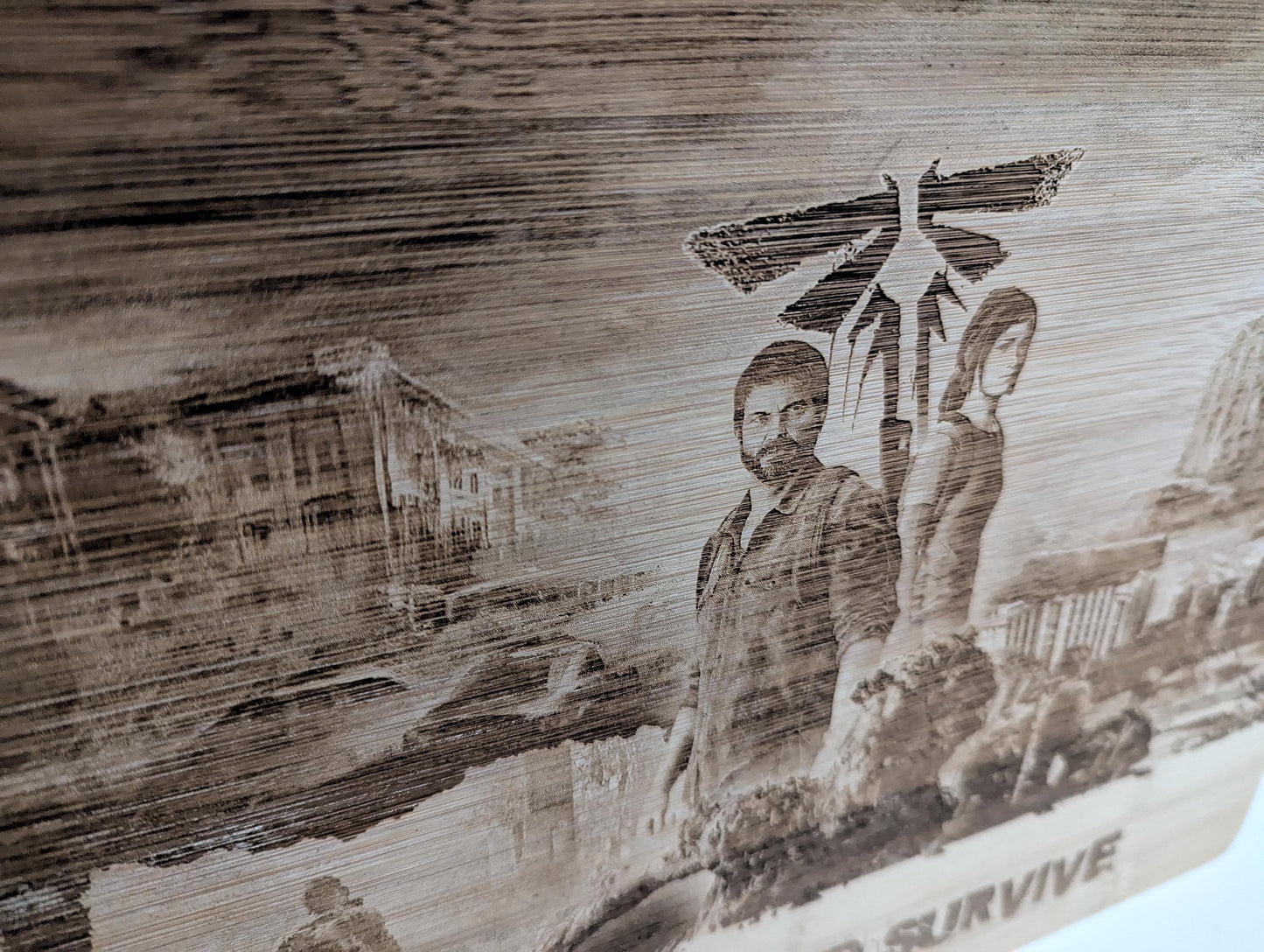 The Last Of Us - Wooden laser engraved sign - unique gift - custom design