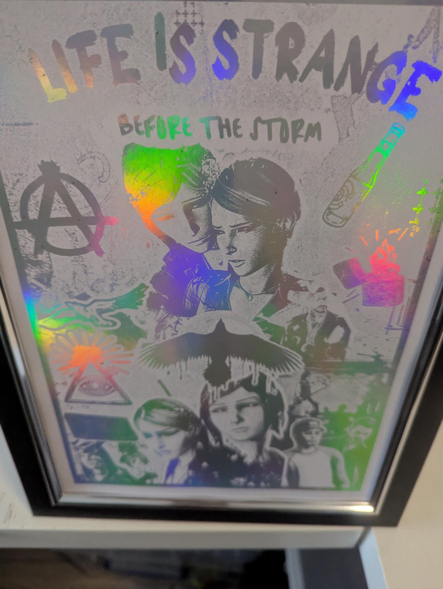 Life is Strange: before the storm - Foil print, Video game Wall Decor, Unique Gaming Gift, Real Foil Art, Chloe and Rachel