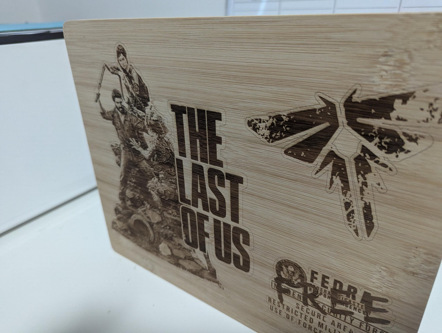 The Last Of Us - Wooden laser engraved sign - unique gift - custom design